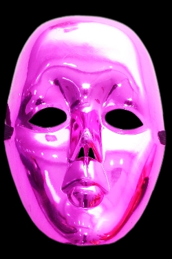 MASCHERA DOMINO FUCSIA